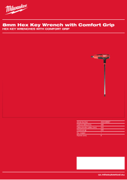 MILWAUKEE Imbusový klíč s pohodlnou rukojetí 8 mm 4932498687 A4 PDF