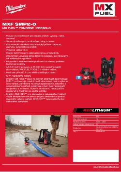 MILWAUKEE MX FUEL™ ponorné čerpadlo 4933498162 A4 PDF