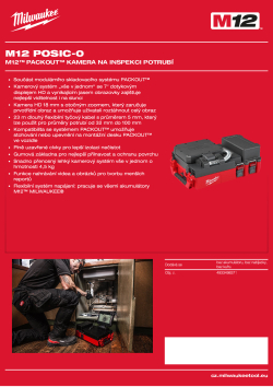 MILWAUKEE M12™ PACKOUT™ kamera na inspekci potrubí 4933498371 A4 PDF