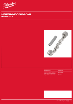 MILWAUKEE Tvrdokovové řetězy 32 - 40 mm pro vysokorychlostní stroj s flexibilní hřídelí M12™ 4932499169 A4 PDF
