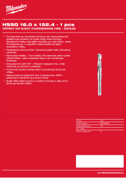 MILWAUKEE HSSG 16.0 x 152.4 - 1 ks 4932500405 A4 PDF