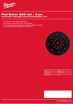 MILWAUKEE Pad Savers 4932500193 A4 PDF