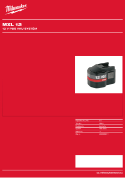 MILWAUKEE 12 V 3,0 Ah akumulátor 4932399311 A4 PDF