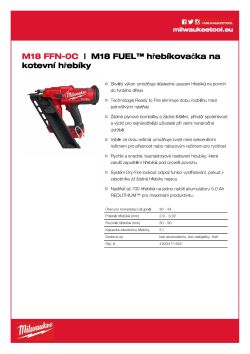 MILWAUKEE M18 FUEL™ 34° konstrukční hřebíkovačka 4933471406 A4 PDF