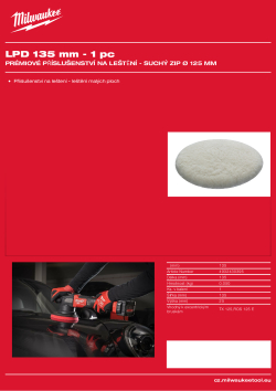 MILWAUKEE Leštící kotouč z jehněčí vlny. 100% přírodní jehněčí vlna. Prémiová kvalita s extrémně vysokou hustotou vláken pro delší životnost. Integrovaná soft touch vrstva zaručuje dokonalé přizpůsobení plochým a zakřiveným profilům. Pro konečnou úpravu s