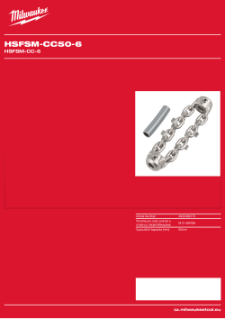 MILWAUKEE Tvrdokovové řetězy 50 mm pro vysokorychlostní stroj s flexibilní hřídelí M12™ 4932499170 A4 PDF