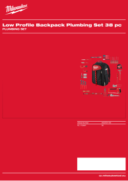 MILWAUKEE Plumbing Set 4932501190 A4 PDF