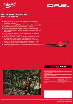 MILWAUKEE M18 FUEL™ fukar 4933499233 A4 PDF