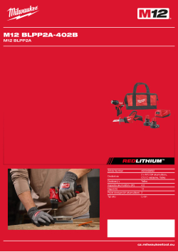 MILWAUKEE M12 bezuhlíková sada nářadí 4933499692 A4 PDF