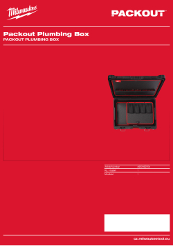 MILWAUKEE PACKOUT™ box pro instalatéry 4932499704 A4 PDF