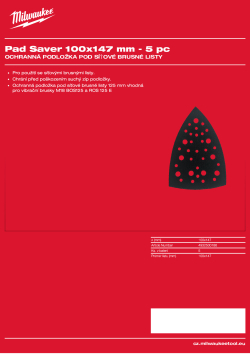 MILWAUKEE Pad Savers 4932500186 A4 PDF