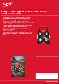 MILWAUKEE Long Open Tapes 4932501122 A4 PDF