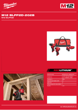 MILWAUKEE M12 bezuhlíková sada nářadí 4933500139 A4 PDF