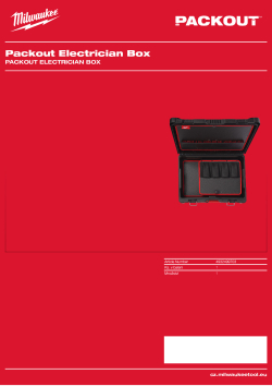 MILWAUKEE Box pro elektrikáře PACKOUT™ 4932499703 A4 PDF