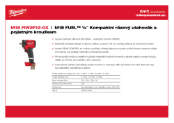 MILWAUKEE M18 FUEL™ ½″ kompaktní rázový utahovák s pojistným kroužkem 4933478443 A4 PDF