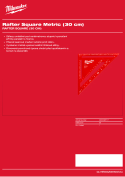 MILWAUKEE Rafter Square (30 cm) 4932498717 A4 PDF