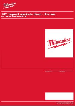 MILWAUKEE EU 1 m impact sockets 4932480463 A4 PDF