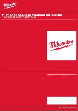 MILWAUKEE 1" Impact socket promotions 4932479606 A4 PDF