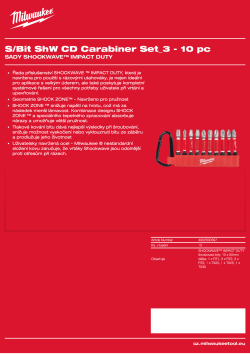 MILWAUKEE SHOCKWAVE™ IMPACT DUTY sada 3 na karabince 10 ks 4932500397 A4 PDF