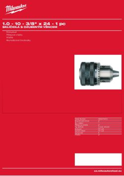MILWAUKEE Keyed Chucks 4932373412 A4 PDF