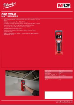 MILWAUKEE M12™ detektor 4933416415 A4 PDF