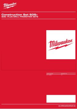MILWAUKEE SDS+ Plus Drill Promotion Sets 4932478174 A4 PDF