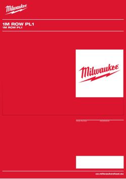 MILWAUKEE 1M ROW PL1 4933493538 A4 PDF