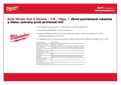 MILWAUKEE Zimní Rukavice CutC - 7/S - 72 párů 4932479709 A4 PDF
