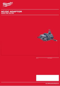 MILWAUKEE Adaptér AC/DC 4931452608 A4 PDF