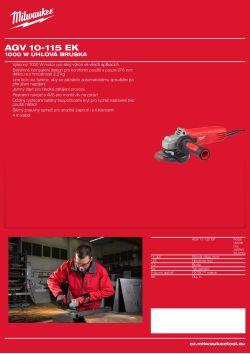 MILWAUKEE 1000 W Úhlová bruska 4933451223 A4 PDF
