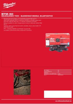 MILWAUKEE Milwaukee® TICK - sledovací modul Bluetooth® 4932459350 A4 PDF