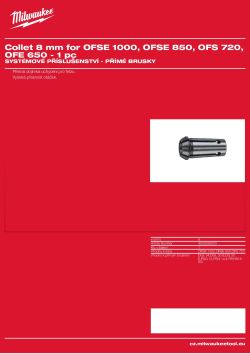 MILWAUKEE ⌀ 8 mm kleština 4932256303 A4 PDF