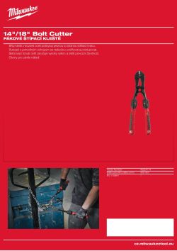 MILWAUKEE Bolt Cutters 48224114 A4 PDF