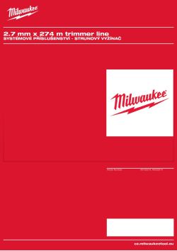 MILWAUKEE Line trimmer System accessories 49162814 A4 PDF