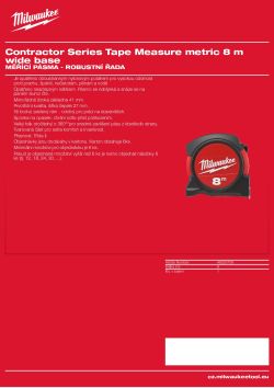 MILWAUKEE Metrický 48225708 A4 PDF