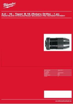 MILWAUKEE Keyless Chucks - rotary drills 4932127011 A4 PDF