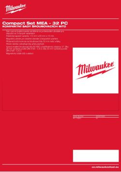 MILWAUKEE Professional screwdriving sets 4932479080 A4 PDF