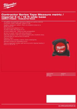 MILWAUKEE Metrický & nemetrický 48225616 A4 PDF