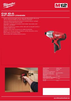 MILWAUKEE M12™ rázový utahovák 4933411930 A4 PDF