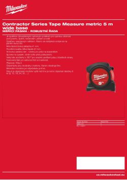 MILWAUKEE Metrický 48225705 A4 PDF