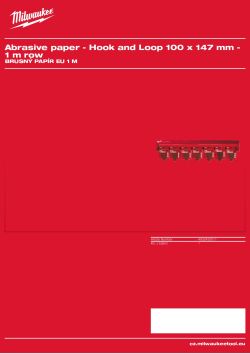 MILWAUKEE EU 1 m Abrasive Paper 4932430511 A4 PDF