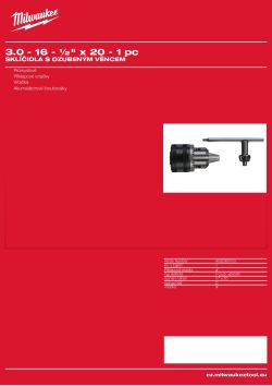 MILWAUKEE Keyed Chucks 4932363753 A4 PDF