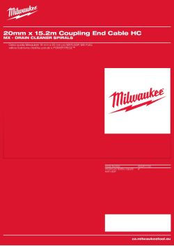 MILWAUKEE MX - Drain Cleaner Spirals 4932471706 A4 PDF