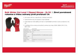 MILWAUKEE Zimní rukavice Cut A 10/XL – 72 párů 4932479002 A4 PDF