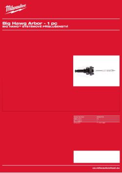 MILWAUKEE Korunka je dodávána s plochým pilotním vrtákem. 49569105 A4 PDF
