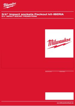 MILWAUKEE 3/4" Impact socket promotions 4932479605 A4 PDF