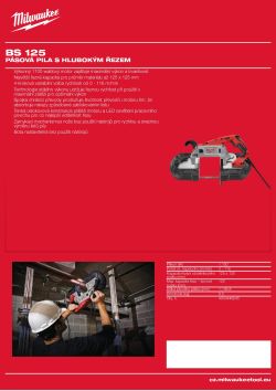 MILWAUKEE Pásová pila s hlubokým řezem 4933448255 A4 PDF