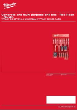 MILWAUKEE EU Red Rack Concrete and Multi Purpose Drills 4932352641 A4 PDF