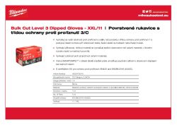 MILWAUKEE Rukavice CutC - 11/XXL – 144 párů 4932479015 A4 PDF