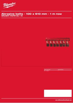 MILWAUKEE EU 1 m Abrasive Paper 4932430559 A4 PDF